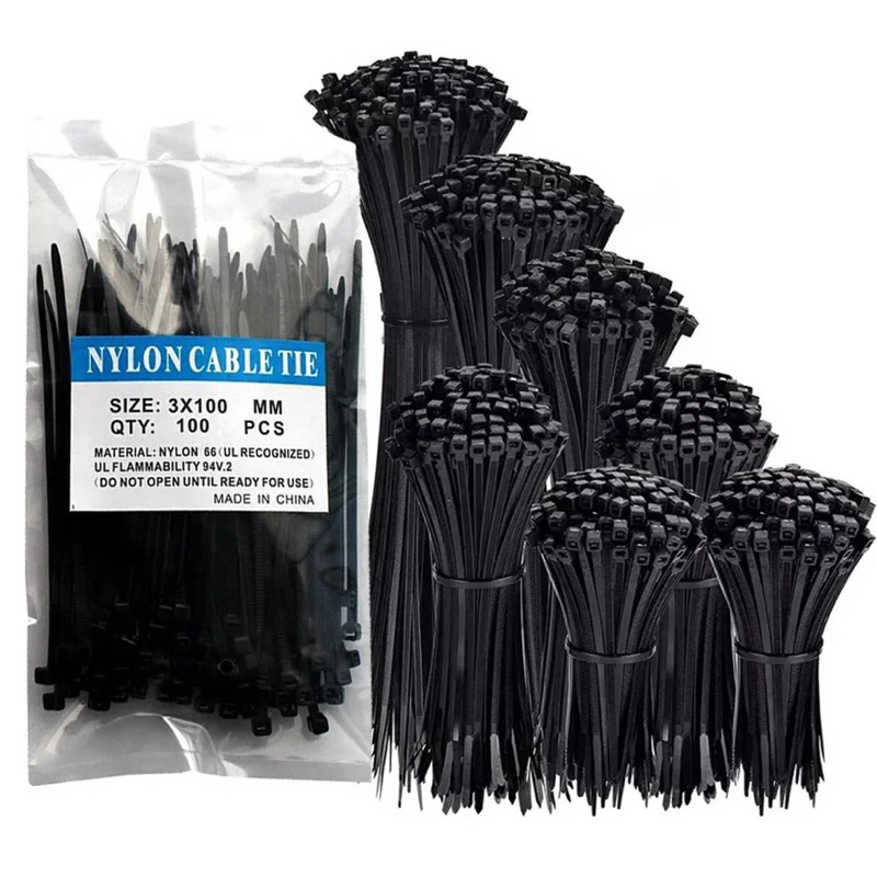 เคเบิ้ลไทร์ 2.5x6 นิ้ว cabale tie 2.5x6“ 1แพ็ค/100 เส้น