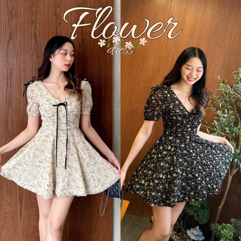 SIRINTRA : FLOWER MINI DRESS