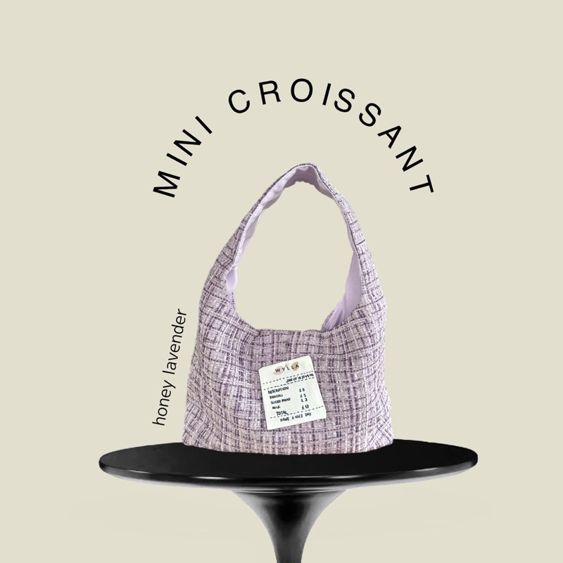 Wyllabrand กระเป๋าผ้า Mini Croissant Honey Lavender