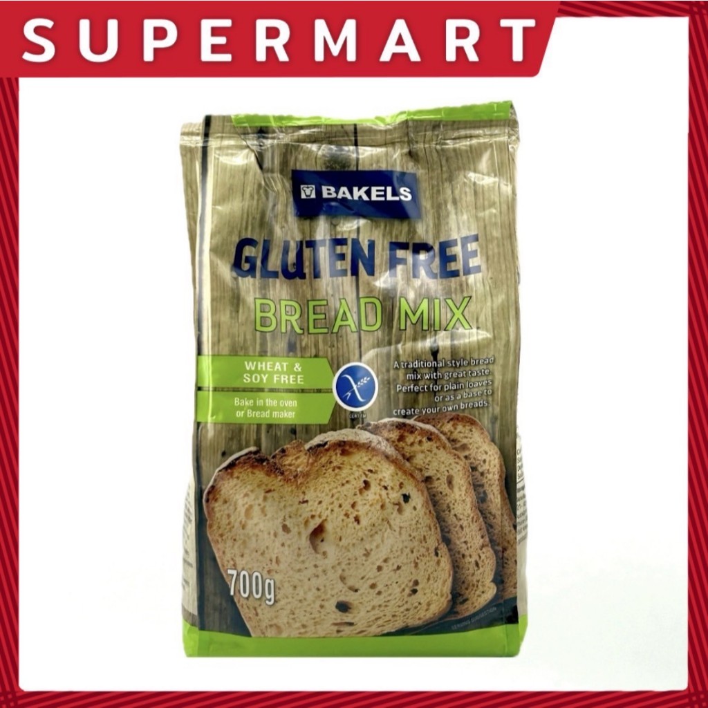SUPERMART BAKEL Gluten Free Bread Mix เบเกิ้ลส์ กลูเตน ฟรี เบรดมิกซ์ 700 g.#1101225