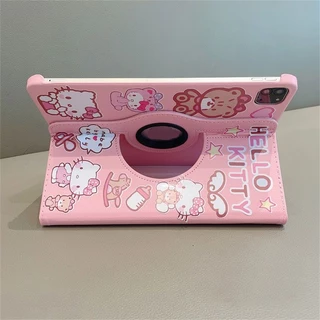 เคสฝาพับ หมุนได้ 360° สำหรับ Samsung Tab A11 A9 Plus/Tab A7 lite/Tab S6 lite/Tab A11Plus S10 S9 FE S9FE S7 S8 ลายการ์ตูน