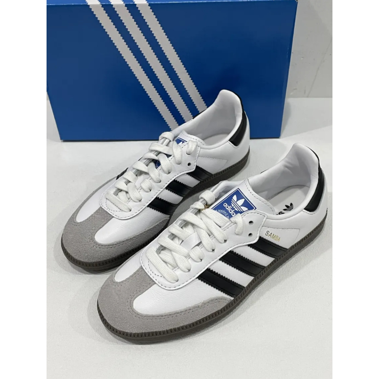 adidas originals SAMBA OG soft upper comfortable feel low-top sneakers unisex black, white and grey