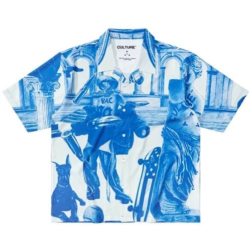 Culture Greed by Legacy Cropped Bowling Shirt