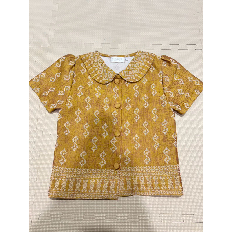 เสื้อ ผ้าไทย ลายขอ mabel ส่งต่อ s ไม่มีตำหนิ #mabel