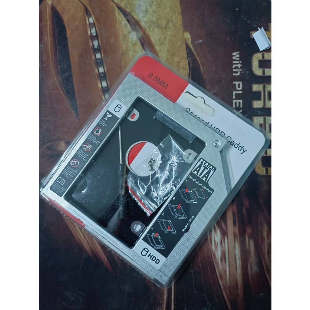 Elit ถาดแปลง ใส่ HDD SSD ในช่อง DVD Notebook 9.0mm Universal SATA 2nd HDD SSD Hard Drive Caddyใจ