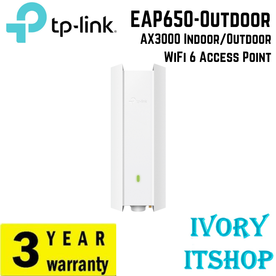 TP-LINK EAP650-Outdoor AX3000 Indoor/Outdoor WiFi 6 Access Point