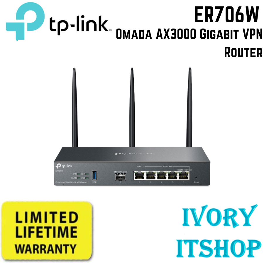 TP-LINK ER706W Omada AX3000 Gigabit VPN Router