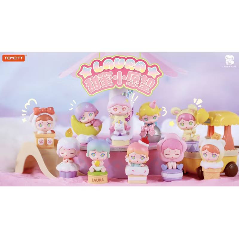 LAURA Sweet Little Whishes 8Cm(กล่องสุ่ม art toy ลุ้นซีเคร็ต) พร้อมส่ง