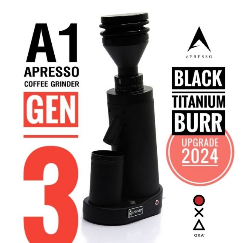 A1 Gen 3 Black Titanium Burrs by Apresso / Starseeker Edge Mini เครื่องบดกาแฟ Single Dose