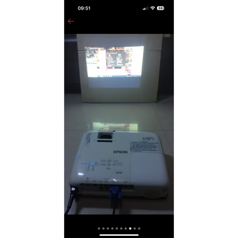 โปรเจคเตอร์ epson eb-x18 มือสอง