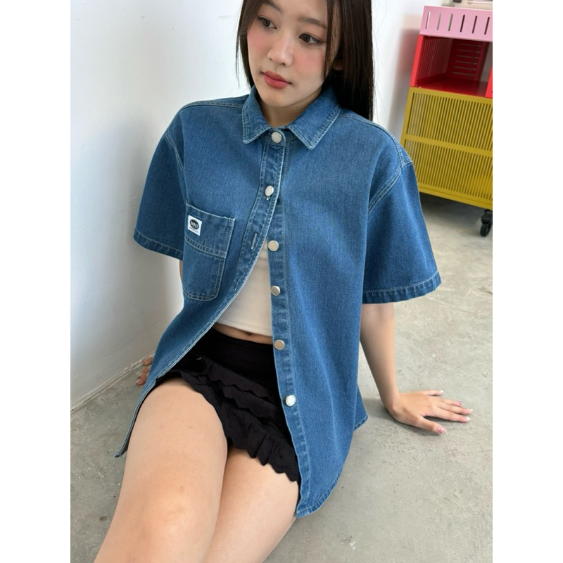 Macy denim shirt เสื้อยีนส์oversize