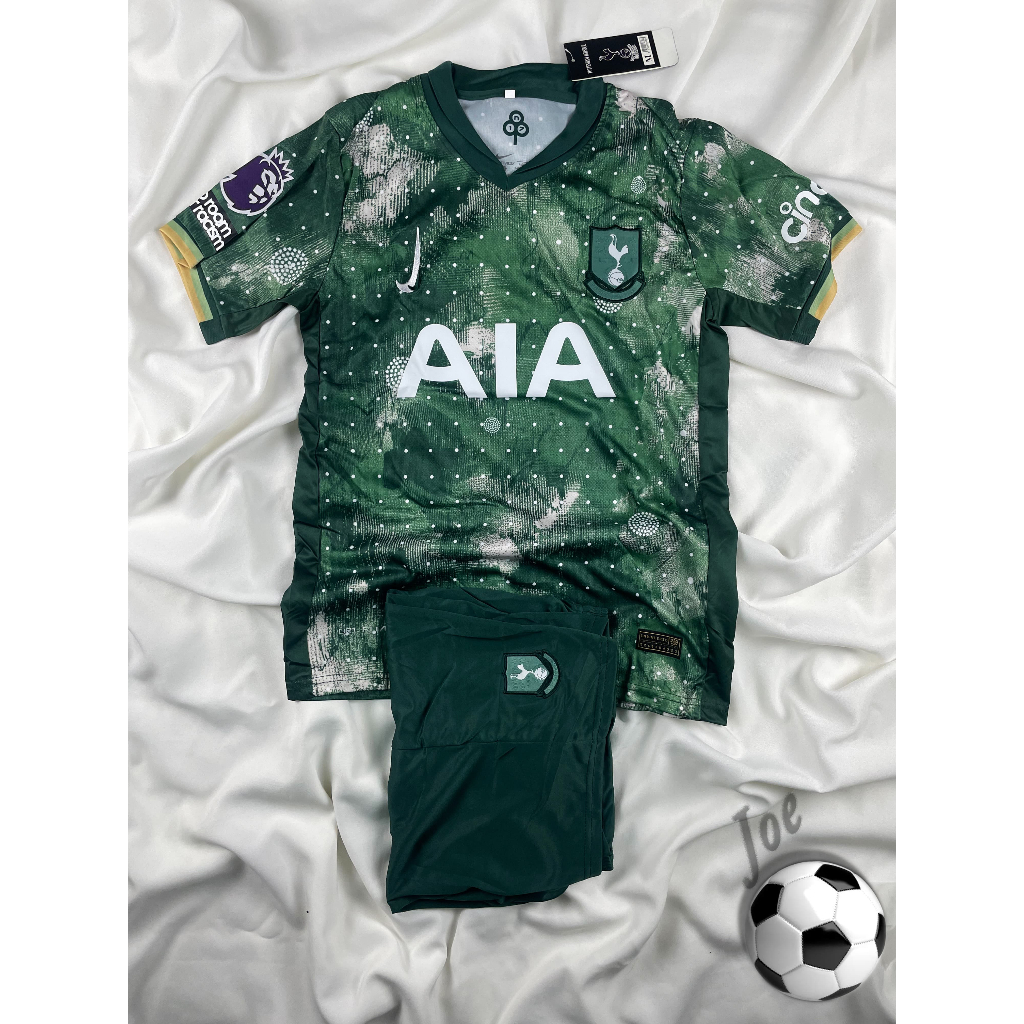 [New Season] ชุดบอล TOT (Green) เสื้อบอลและกางเกงบอลผู้ชาย ปี 2024-2025 ใหม่ล่าสุด