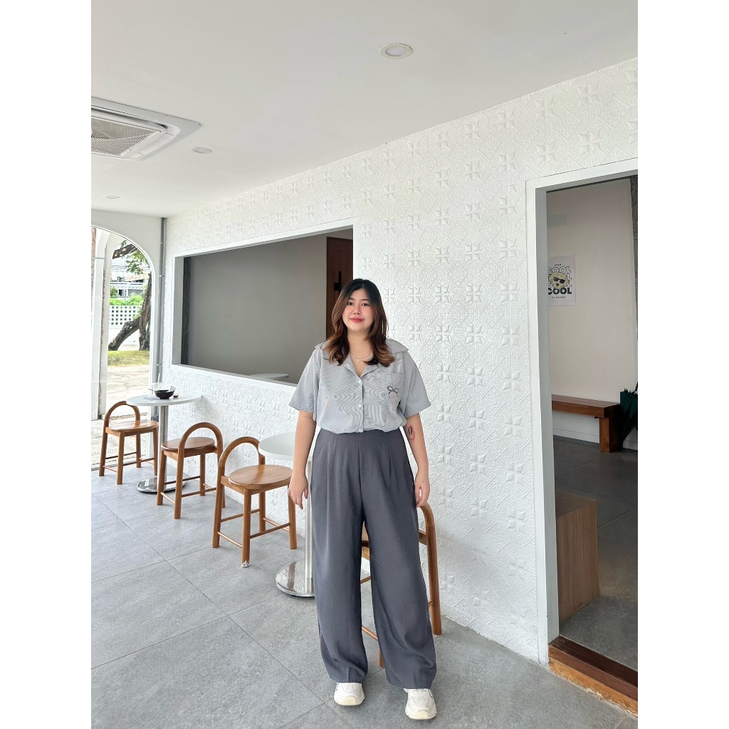 Adalin pants ขายาวเอวสูง กางเกงขายาวสาวอวบ| plussizeby.yuti