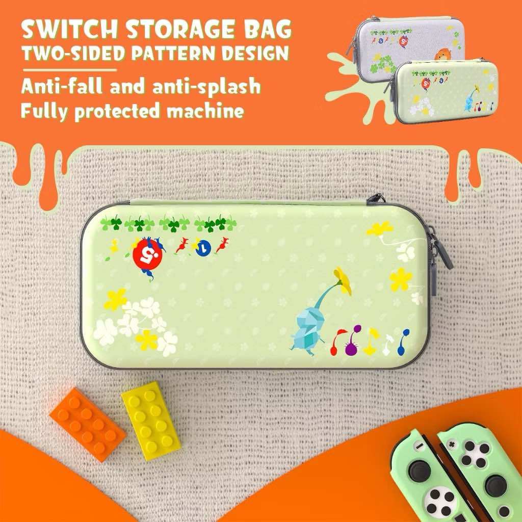 Nintendo Switch/oledเคสกระเป๋าเกม ขาตั้งอุปกรณ์เสริมธีม Pikmin4