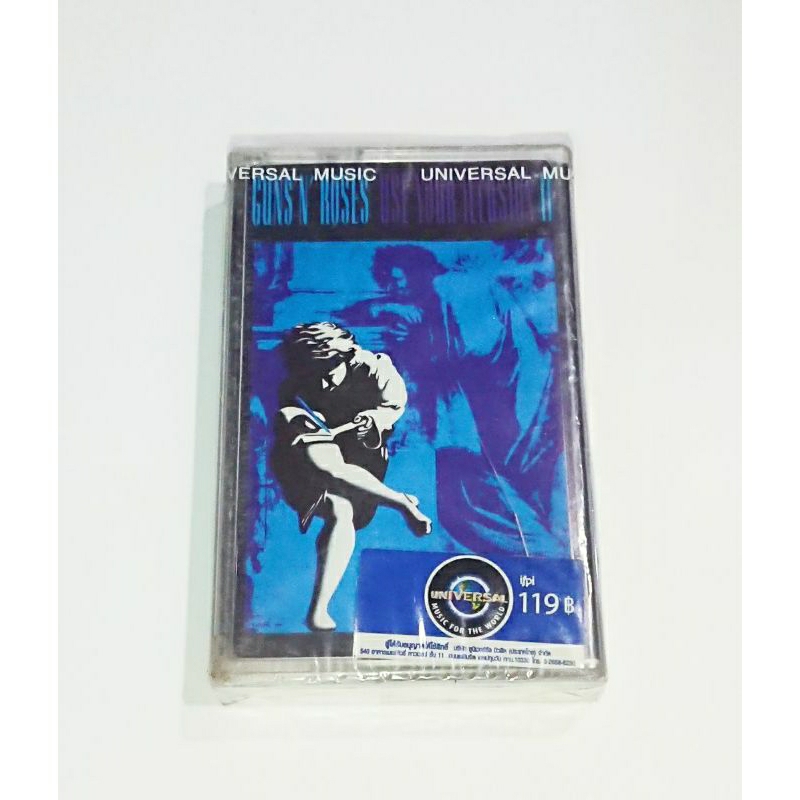 เทป​เพลง​ Cassette​ Tape​ เทป​คา​สเซ็ท​ Guns N​" Roses​ : Use​ Your​ Illusion​ II (ซีล)