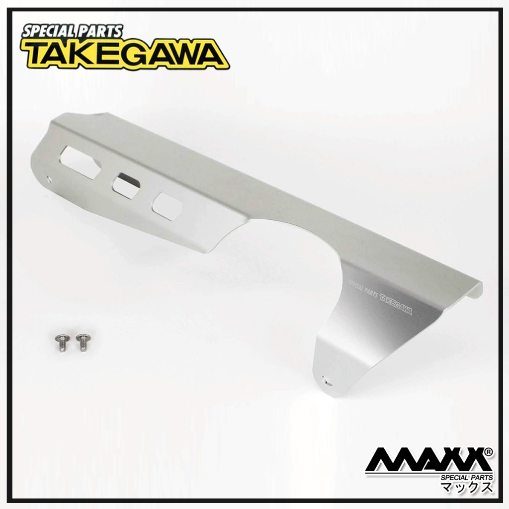 Takegawa ( CT125 Chain Guard ) การ์ดโซ่ Aluminum Chain Guard, Silver 09-09-0080 (JA55/JA65)