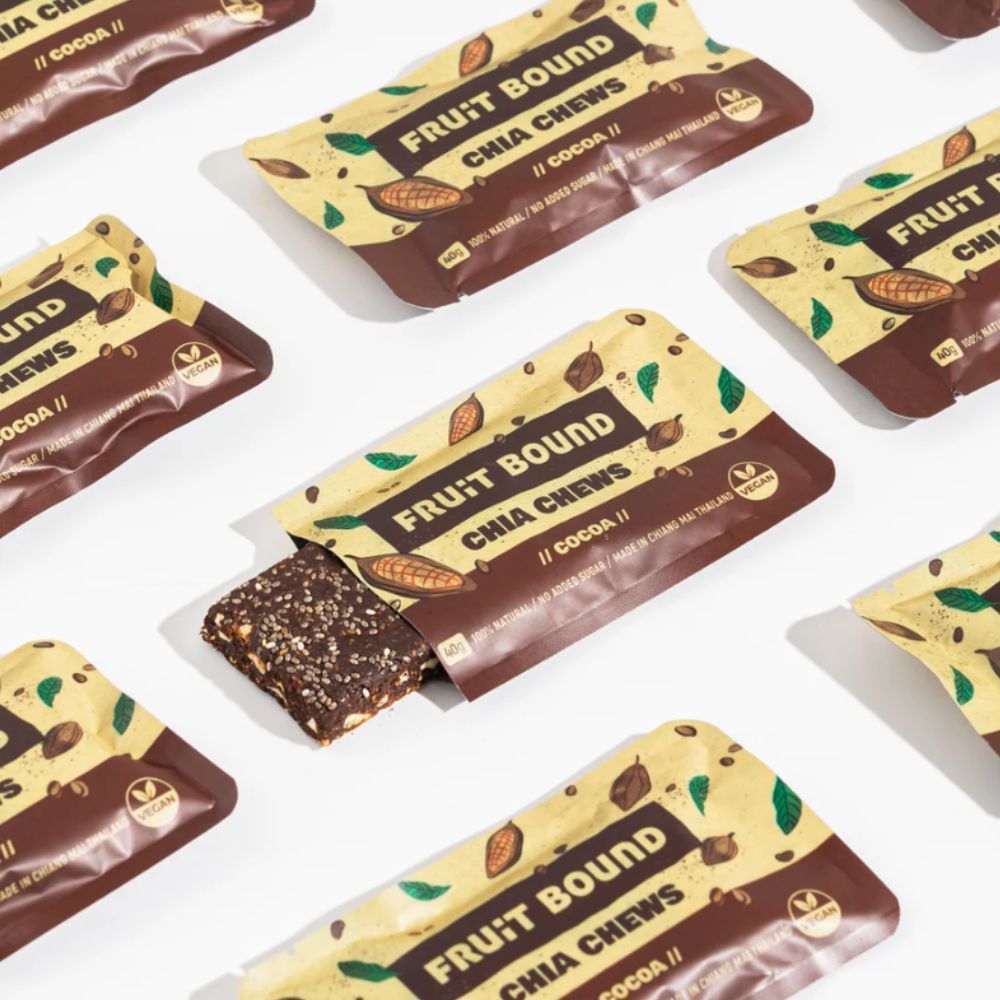 Fruit Bound Cocoa (20 Bars/Box)ฟรุตเบานด์ รสโกโก้ กล่องใหญ่ 20 บาร์ ธัญพืชอัดแท่ง ขนมคลีน ขนมวีแกน - รูปที่ 5