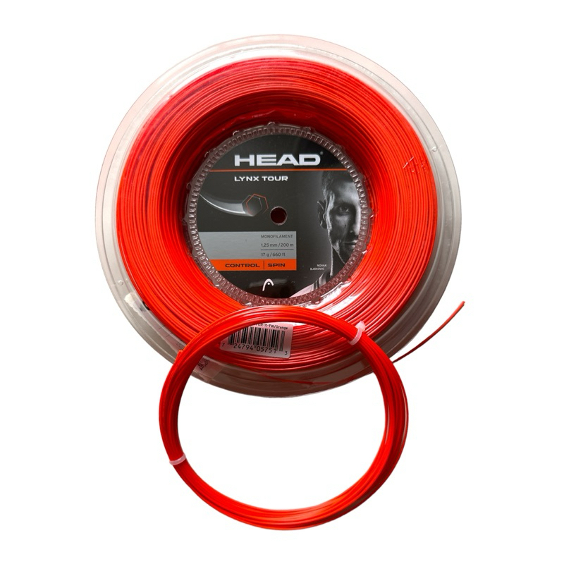 เอ็นเทนนิส tennis string Head Lynx Tour สี แดง เบอ 17 ยาว 12 ม ของแท้ พร้อมส่ง