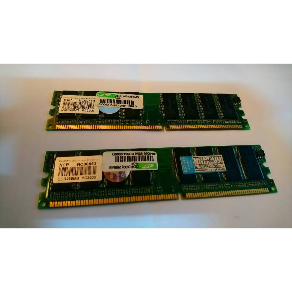มือสอง DDR RAM แรม 256MB DDR1 400MHz, PC3200 8ชิป 8 chip
