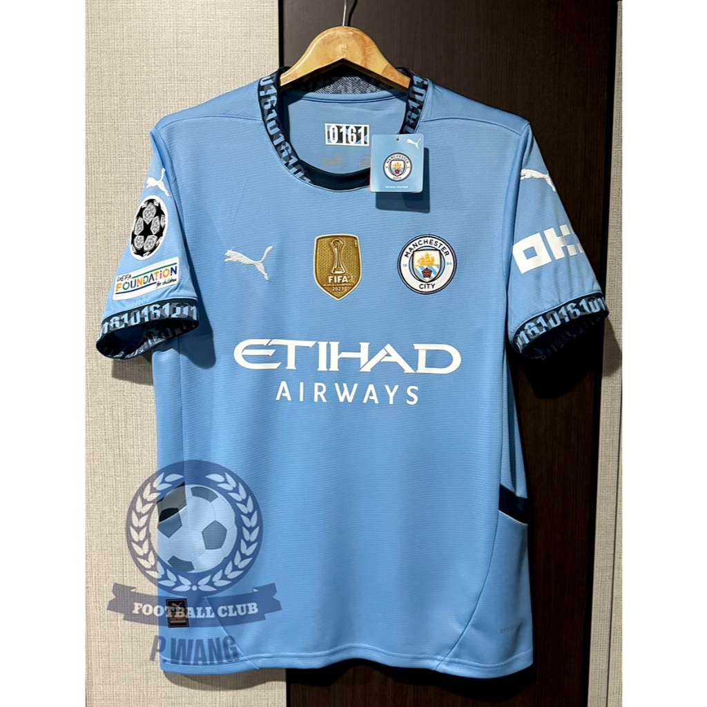 New !! เสื้อ แมนซิตี้ 3A เกรดแฟนบอล Home ชุดเหย้า ปี 24/25 ฟลูออฟชั่น UCL ชื่อเบอร์นักเตะ-ครบทุกคน