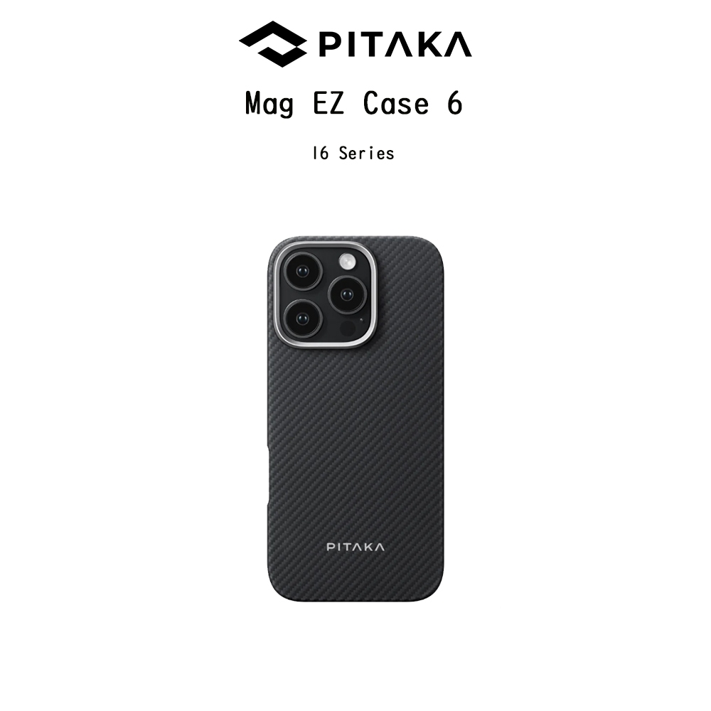 Pitaka Mag Ez Case 6 (600D) เคสกันกระแทกเคฟล่าแท้100%เกรดพรีเมี่ยม เคสสำหรับ iPhone16/16Plus/16Pro/16Promax
