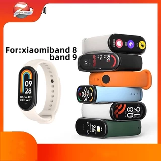 สายซิลิโคน สายรัด xiaomi band 8 9 สายเปลี่ยน นาฬิกา mi band 8/9