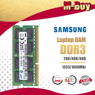 【สินค้าเฉพาะจุด】Samsung 2GB/4GB/8GB Laptop RAM DDR3L DDR3 1333/1600MHZ SODIMM memory for notebok