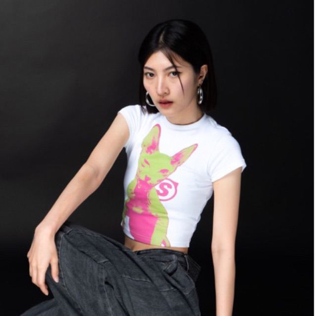 Sure thing - Contrast เสื้อครอป ครอป ใส่สบาย ผ้านิ่ม ของแท้ 100%