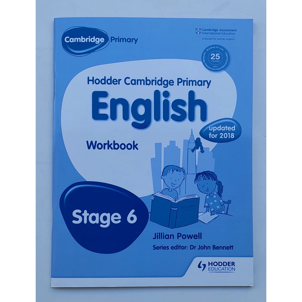 หนังสือ แบบฝึกหัด ภาษาอังกฤษ6 Hodder Cambridge Primary English workbook6 70Page