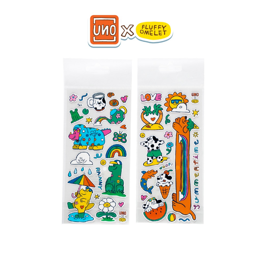 UNO สติกเกอร์ x FLUFFY OMELET