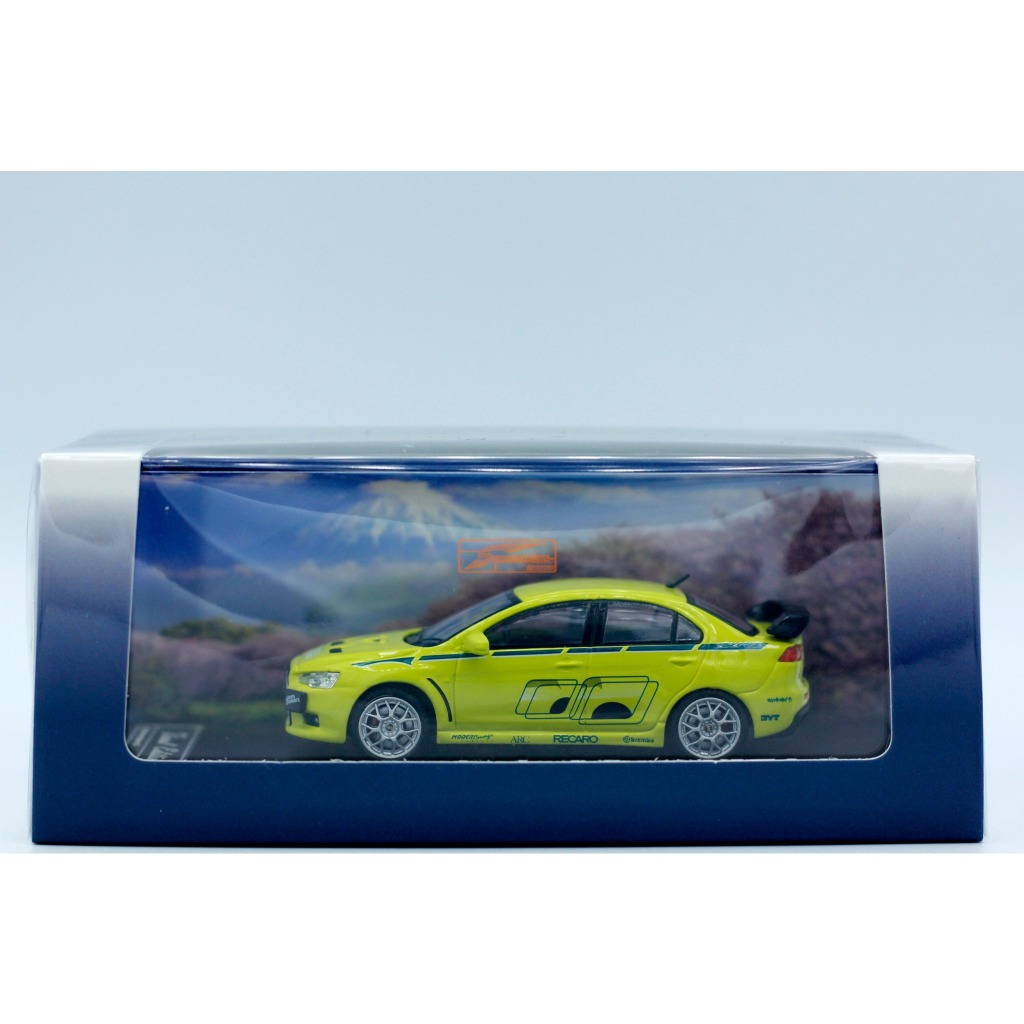 FUJI 1/64 Mitsubishi Evolution X F&F Green