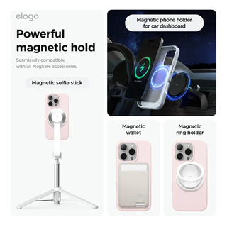 elago iPhone 16, 16 Plus, 16 Pro, 16 Pro Max MagSafe Silicone Case เคสที่มาพร้อม MagSafe built in