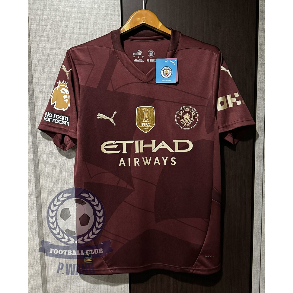 New !! เสื้อ แมนซิตี้ 3A เกรดแฟนบอล Third ชุดสาม ปี 24/25 ฟลูออฟชั่นEPL ชื่อเบอร์นักเตะ ครบทุกคน ยืนยันตรงต้นฉบับ