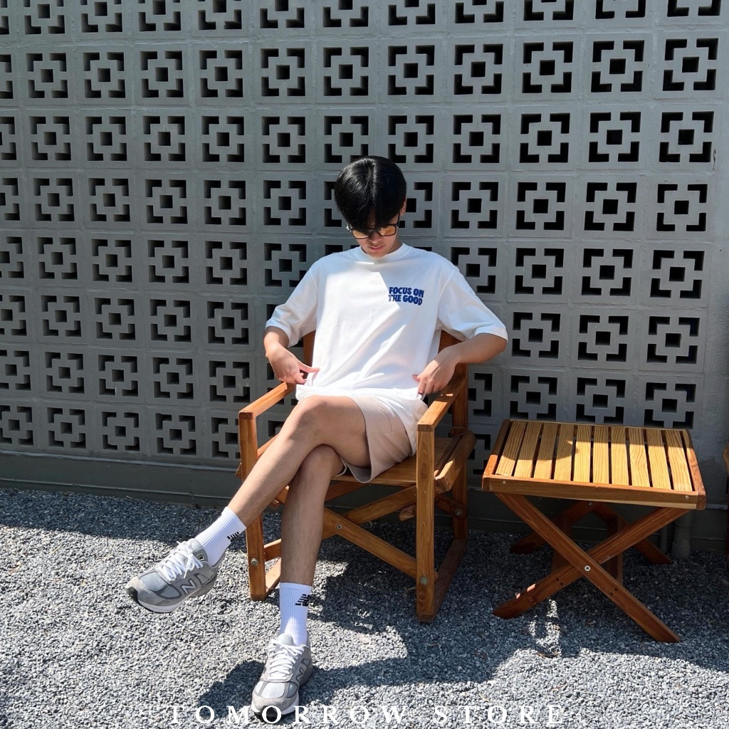 TOMORROW- เสื้อOVERSIZE/C20 รุ่น T-4003 FOCUS ON THE GOOD