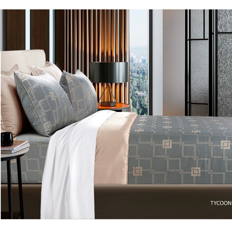 SANTAS ชุดผ้าปู ดีไซน์ TYCOON ทอ 500 เส้นด้าย Texima เซ็ท 5 ชิ้น