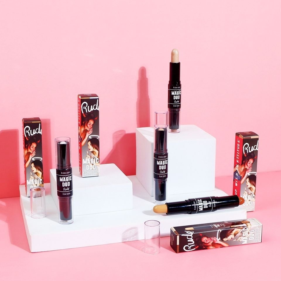 Rude Magic Duo Highlight & Contour (4.5g) รู้ด คอนทัวร์/ไฮไลท์สติค - รูปที่ 2