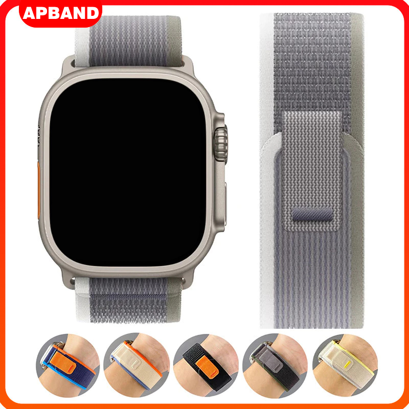 สายไนล่อน Trail Loop สำหรับ Iwatch Series 11 10 9 8 7 6 5 4 Ultra/SE 3 2 49 มม. 46มม. 45 สมาร์ทวอทช์ 38 40 มม. 41 มม. 42