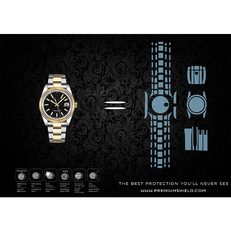 ฟิล์มกันรอยนาฬิกา Protection Film สำหรับ แบรนด์ Rolex Datejust 41mm Ref.126333