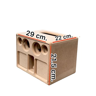 งานดิบ รุ่น 256 ตู้เปล่างานดิบ เป็นตู้แบนพาส 3“ คู่ เสียงกลาง 2.25“-2.5” เสียงแหลม 1.5”