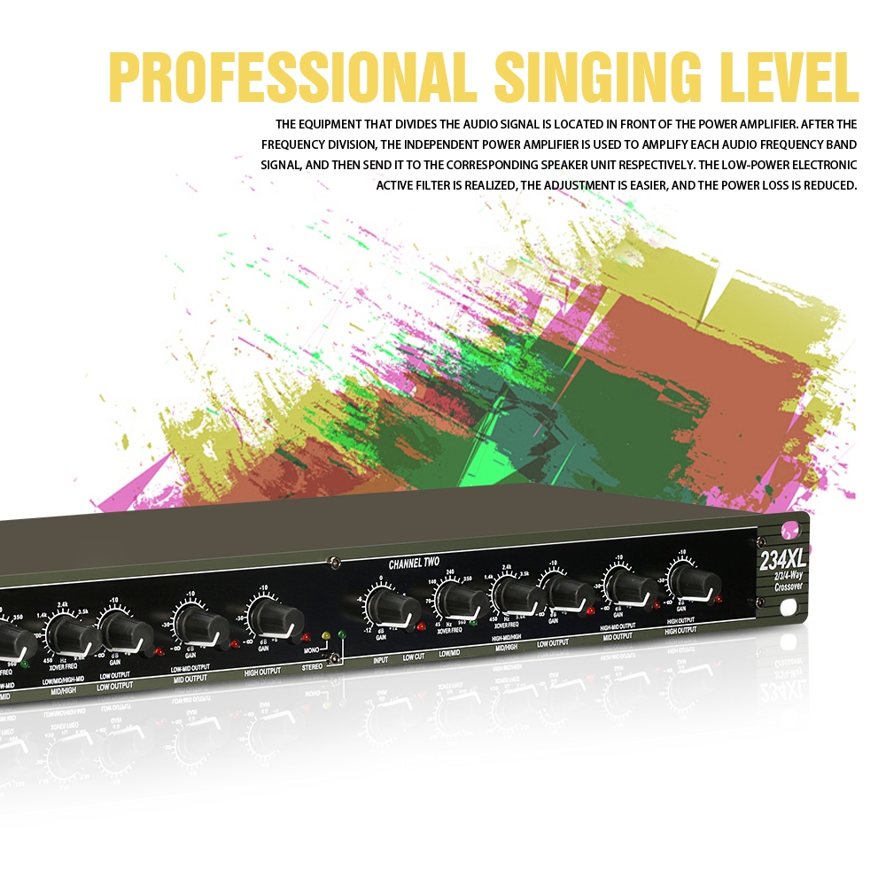 NEW BAXS 223XL/234XL ครอสโอเวอร์ซับวูฟเฟอร์ STAGE Performance Audio อิเล็กทรอนิกส์ KTV แบบสองทาง/สามทางแถบป