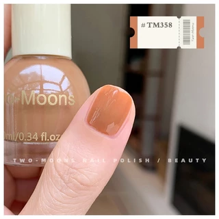 🌈ส่งจากไทย Two moons สีทาเล็บกึ่งเจล โทนสีน้ำตาล สไตล์เกาหลี ทาเองได้ ไม่ต้องใช้เครื่องอบ สีสวยเหมือนไปทำที่ร้าน