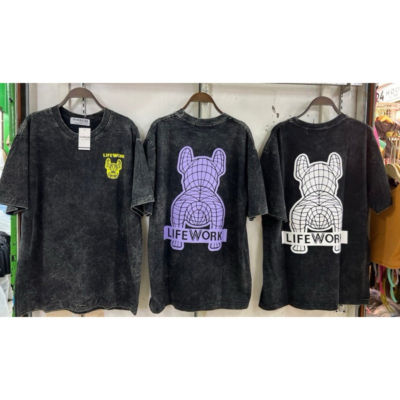 เสื้อฟอกดำ OVER Size คอลเลคชั่นใหม่ มี6 สีอก46‘ ความยาว29’ พร้อมส่ง