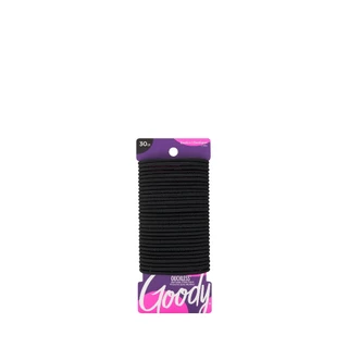[ขายดี++]Goody ยางรัดผมแพค 30 ชิ้น ขนาดยางเหมือนระหัส 05000 Ouchless 4MM Large Elastics Black - สีดำ (30 ชิ้น)