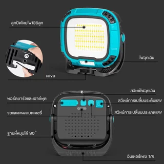 COB Type-C ไฟฉายแรงสูง แท้ ไฟฉาย LED Light ไฟเตือน LED Type-C ไฟพวงกุญแจ โคมไฟตั้งแคมป์ชาร์จได้