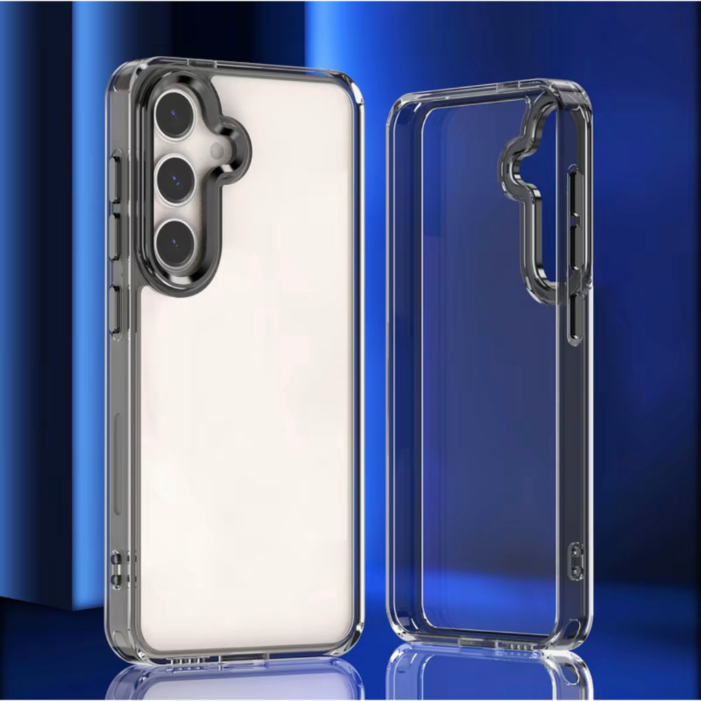 Case กันลื่น for Ss A12 A14 A15 A23 A24 A25 A34 A35 A54 A55 เคสหลังแข็งขอบใสพลาสติก กันกระแทก