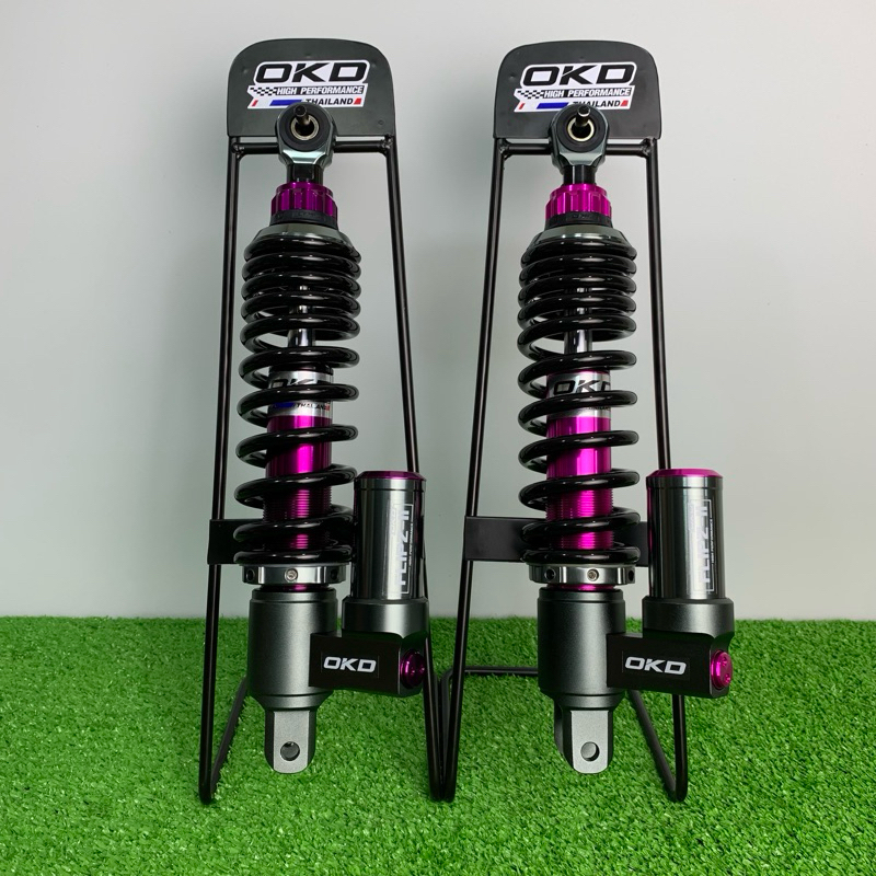 โช๊คหลังOKD รุ่น Flipz II   ( ใส่ Giorno / Lead / Scoopy i / Click )  สีม่วงเข้ม และ สีม่วงอ่อน okd thailand