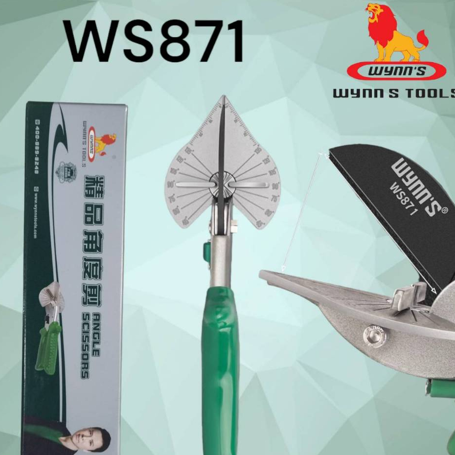 WYNN'S กรรไกรตัด รางสายไฟ คีมใบโพธิ์ กรรไกรใบโพธิ์ ปรับองศา รุ่น WS871