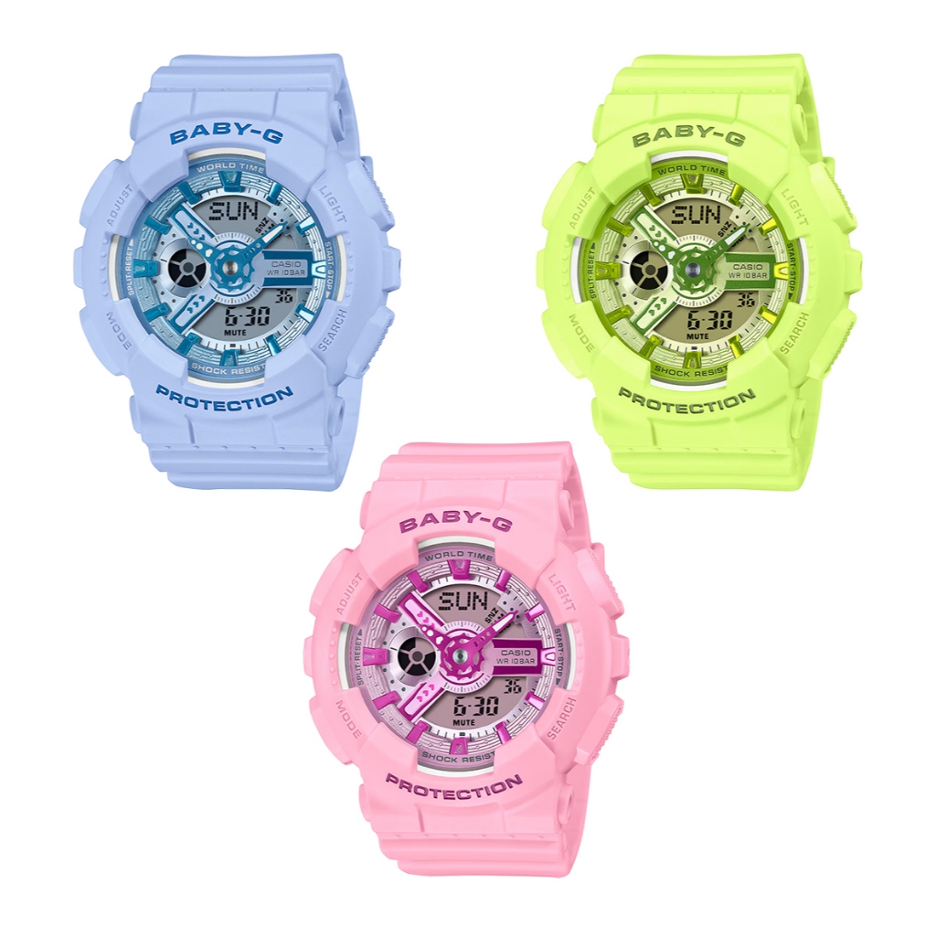 CASIO BABY-G ของแท้ รุ่น BA-110 , BA-110YK , BA-110YK-2A , BA-110YK-3A , BA-110YK-4A