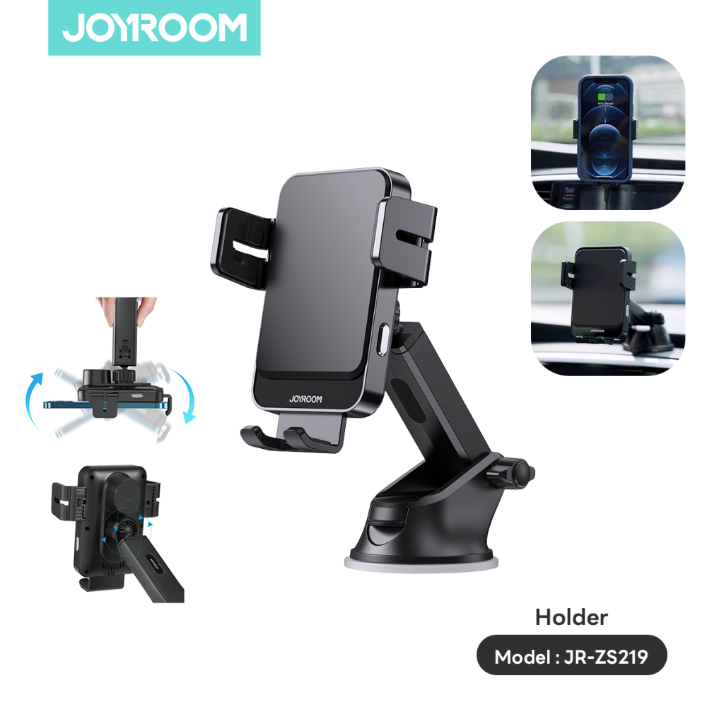 Joyroom ที่ชาร์จในรถแบบไร้สาย รุ่น JR-ZS219  Wireless Charger Car Holder 15W