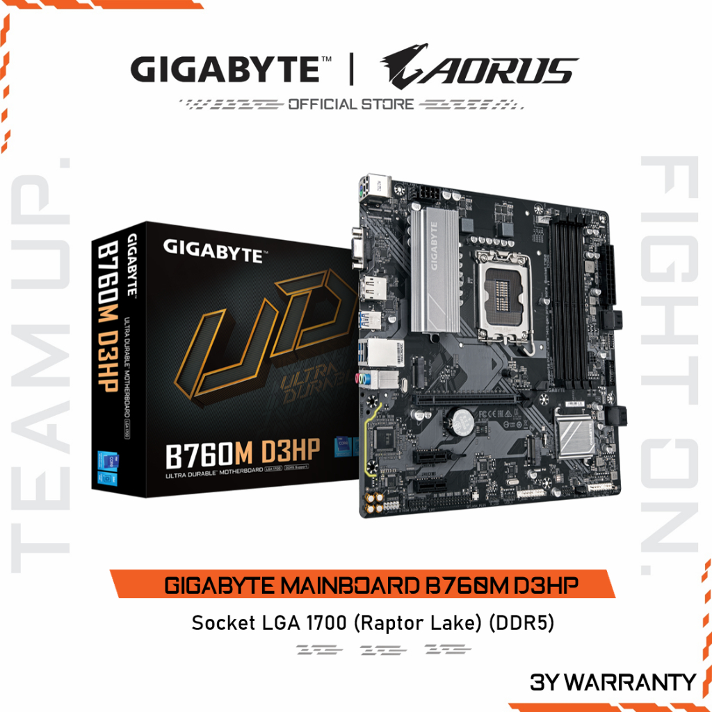 GIGABYTE MAINBOARD B760M D3HP เมนบอร์ด B760M D3HP-REV1.0